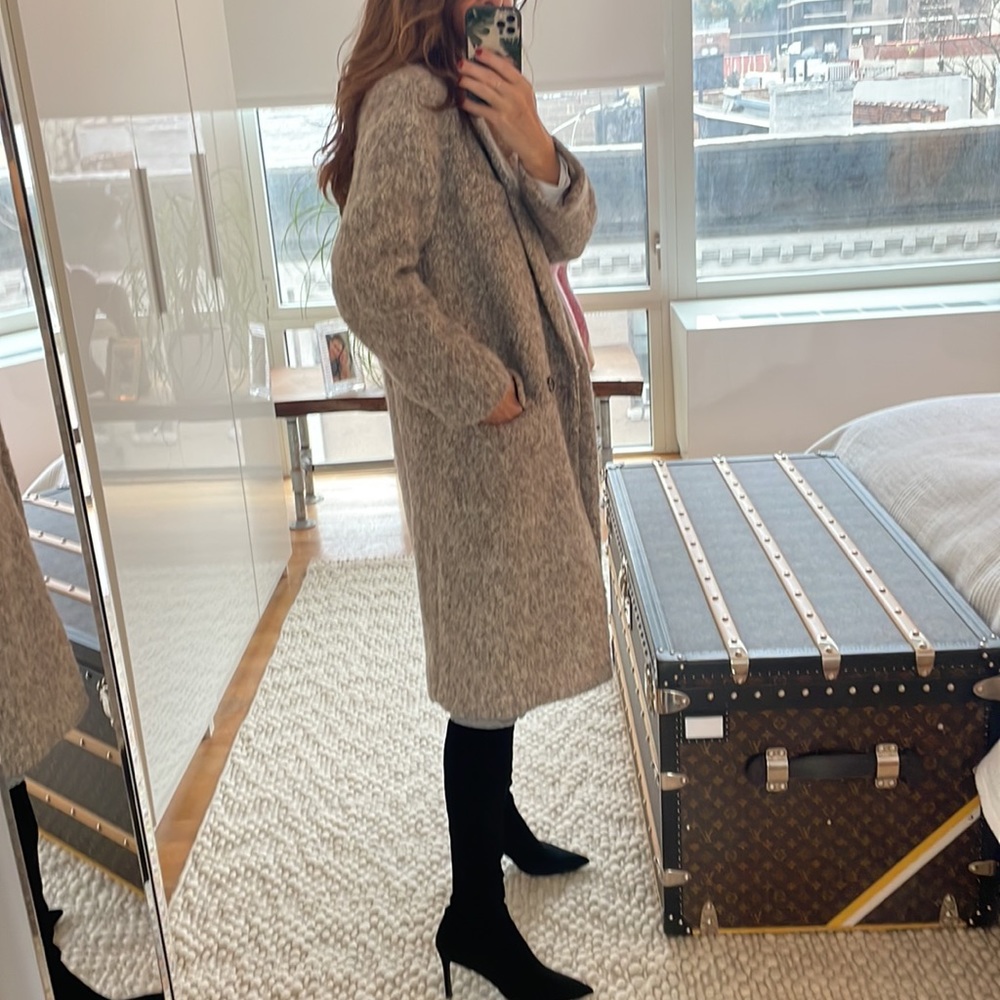 J Crew wool overcoat XXS beige - new